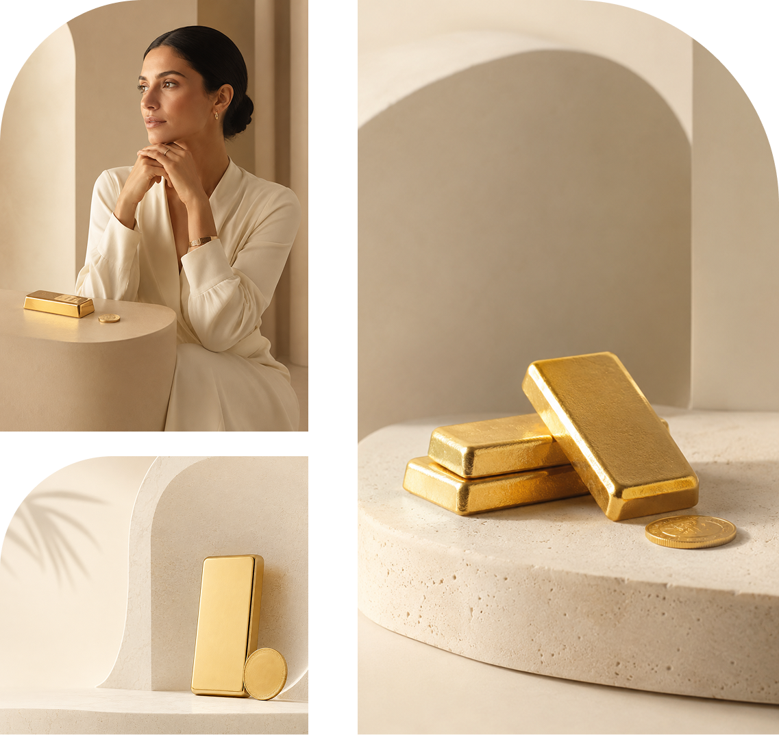 Stacked Gold Bars