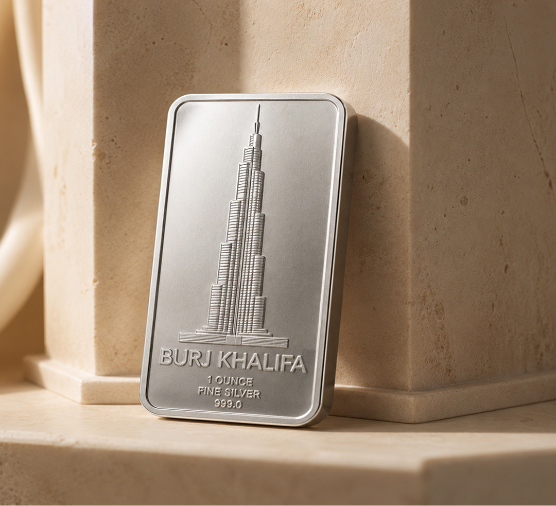 Burj Khalifa silver bar